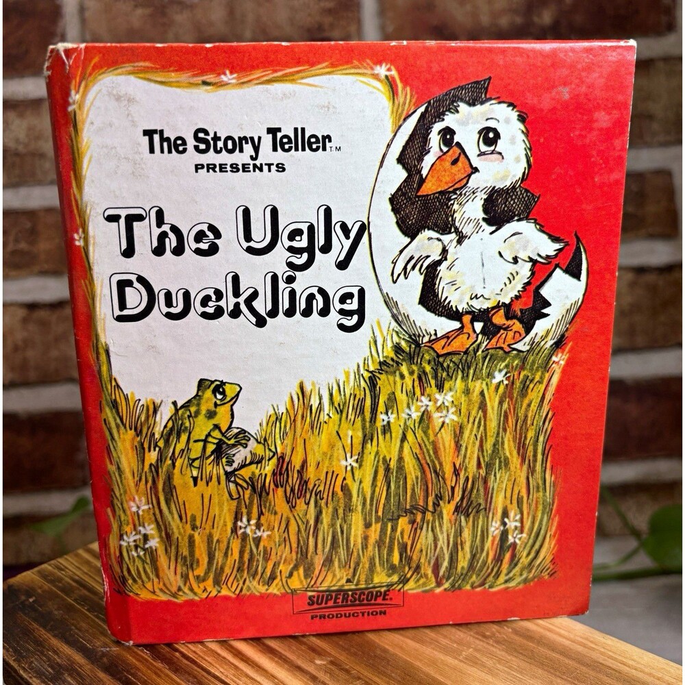 VTG 1973 The Story Teller: The Ugly Duckling Illustrated Hardcover Superscope